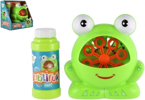 Bubbelmachine in de vorm van een kikker met navulling