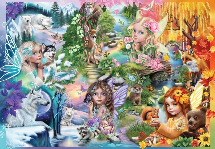 Bluebird Puzzle Fairy Seasons 1000 Pieces