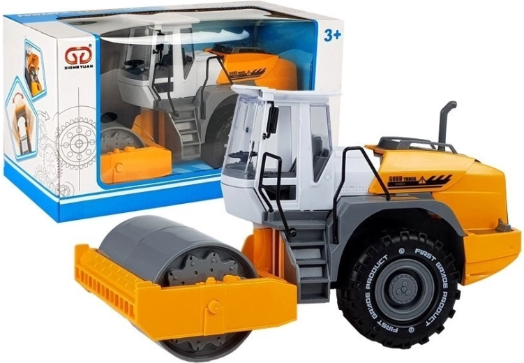 Moving parts powered road roller