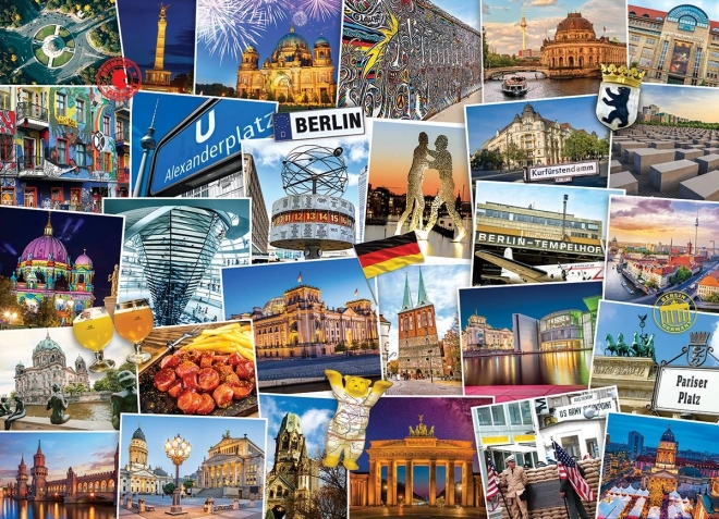 EUROGRAPHICS Puzzle Světoběžník Berlín 1000 dílků