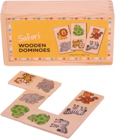 Bigjigs Toys Trædomino Safari