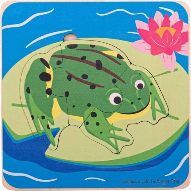 Gyermek puzzle béka életciklusok Bigjigs Toys