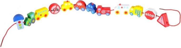 Enfilage qui développe la motricité fine