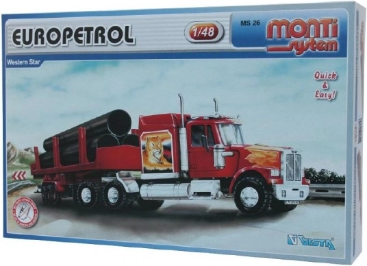 Monti System Construction Kit Europetrol Western Star 1:48