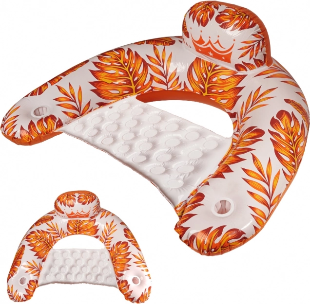 Inflatable Water Chair in Orange