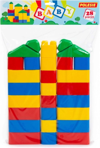 Jeu de construction Polesie Baby pour enfants, 28 pièces