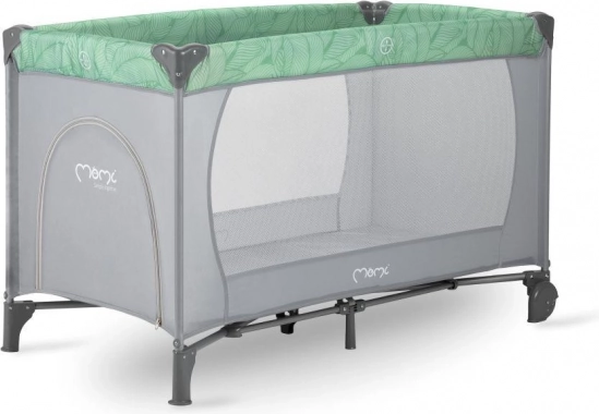MoMi BELOVE Travel Cot green