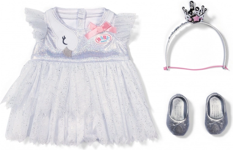 Glinsterende balletlook met zwaanmotief