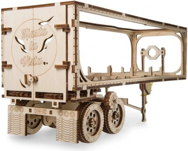 Wooden 3D Puzzle Trailer for Truck HEAVY BOY VM-03 (138 pieces) UGEARS