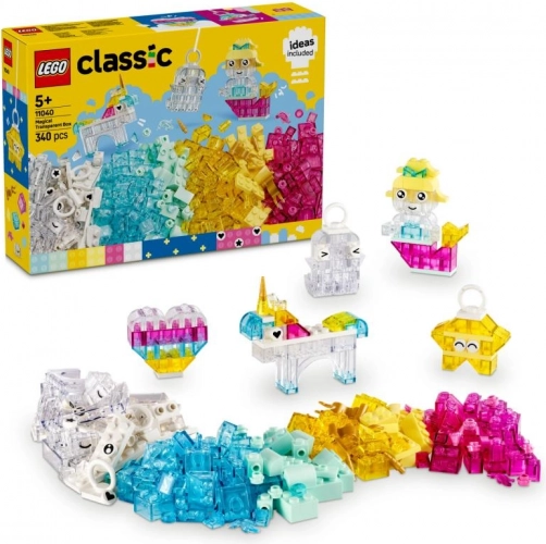 LEGO Classic Magical Set with Transparent Bricks