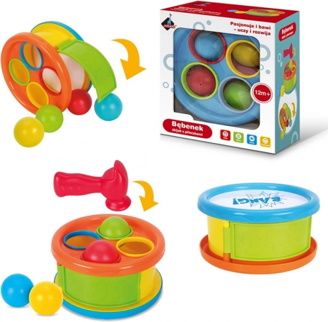 drum with balls – drum shaker for kids