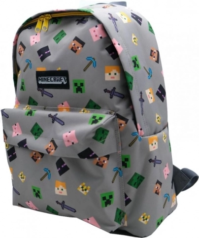 Plecak MINECRAFT w szarym kolorze