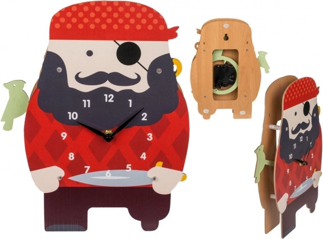 Pirate-shaped Wall Clock