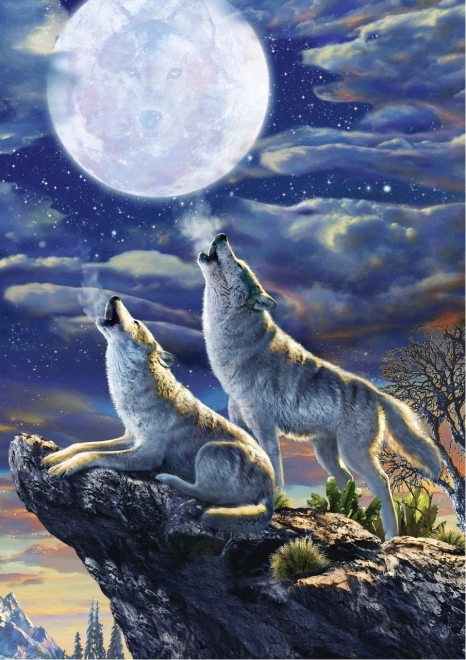 Puzzle Wolves in Full Moon 1000 Pieces