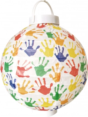 Papierlaterne 20 cm mit Batterie