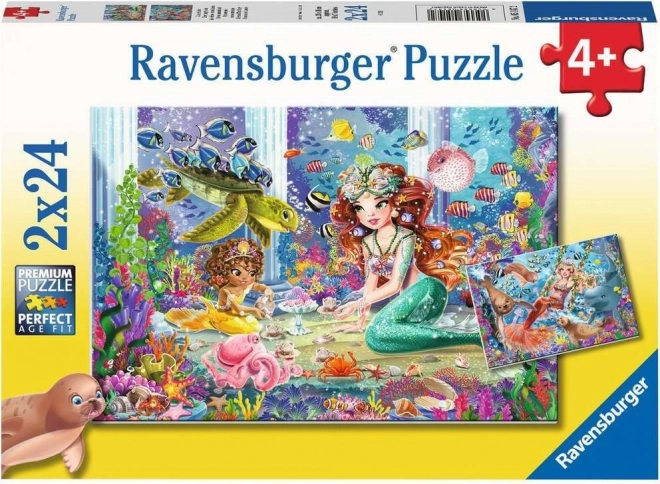 Ravensburger puzzle Mermaids 2×24 pieces