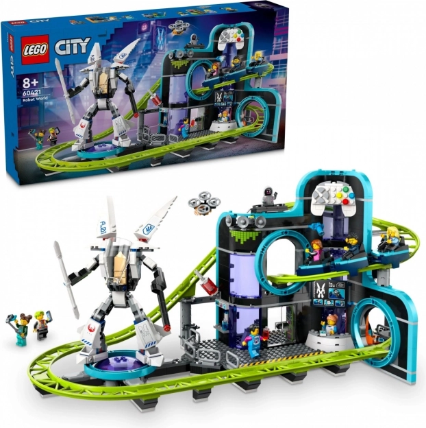 Lego City Robots World Park with Roller Coaster