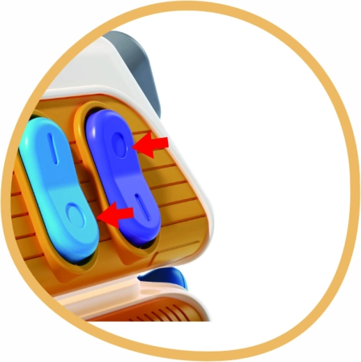 Interruttori, pulsanti e cursori per la motricità fine