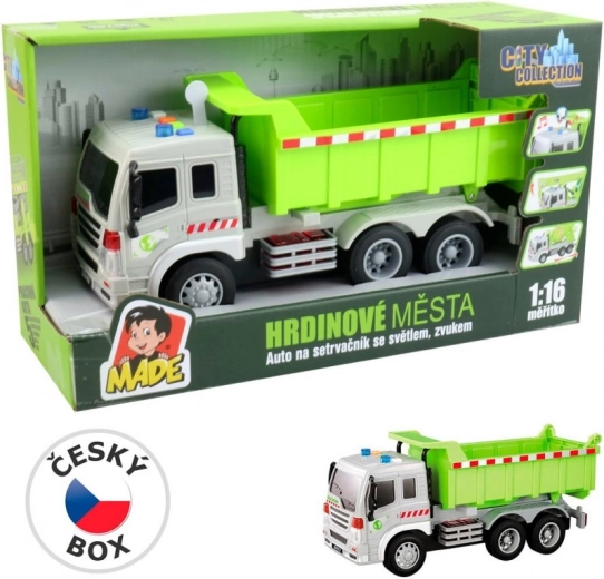 Friction-Powered Truck with Light and Sound