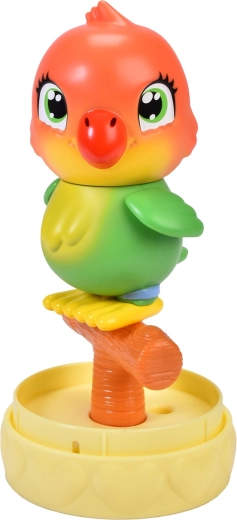 Responds to touch and makes cheerful sounds