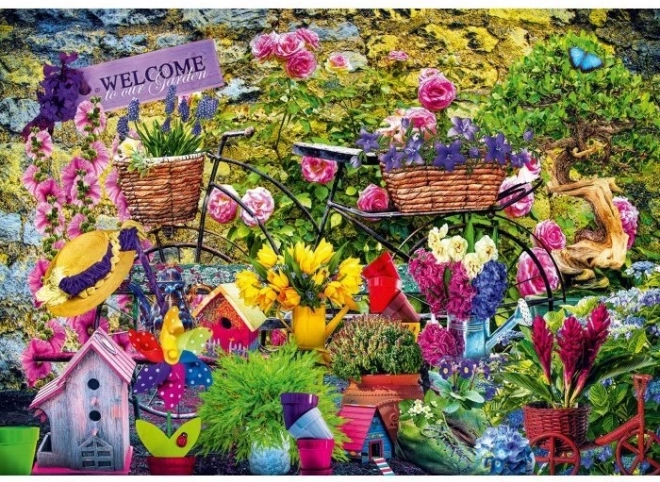 Puzzle Welcome to Our Garden 1000 pieces BLUEBIRD