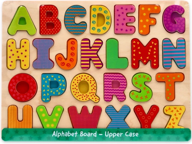 Wooden alphabet puzzle – uppercase letters