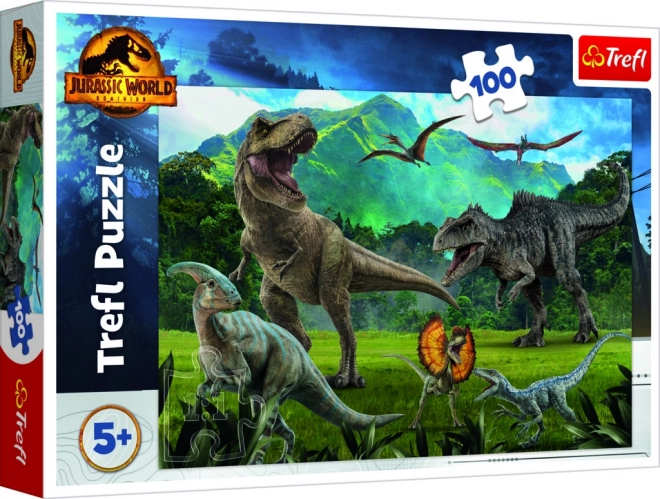 Puzzle Trefl 100 pièces Jurassic World – aventure de dinosaures