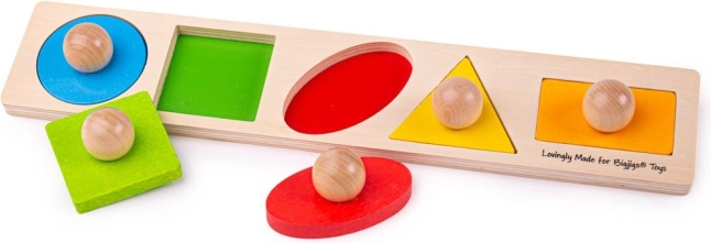 Puzzle en bois formes à encastrer Bigjigs Baby