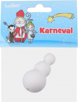Kerstversiering Wiky sneeuwpop gemaakt van watten