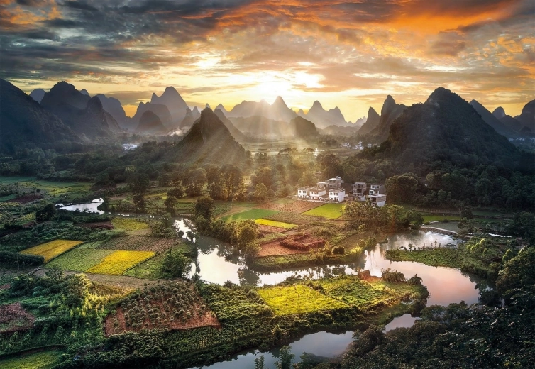 Puzzle 2000 Pieces Chinese Landscape