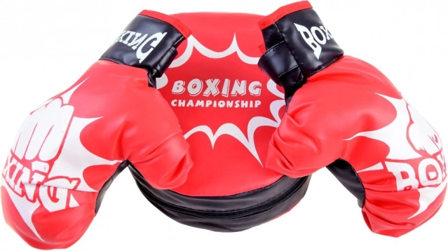 Boxing Set with Gloves and Punch Pad