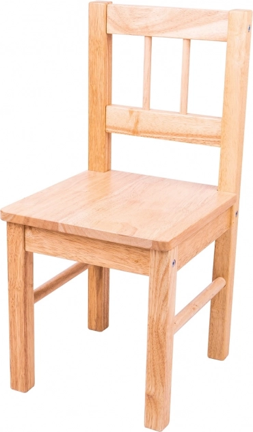 Sedia in legno per bambini naturale Bigjigs Toys
