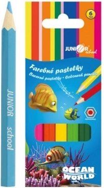 Ocean World Hexagonal Color Pencils 6 pcs