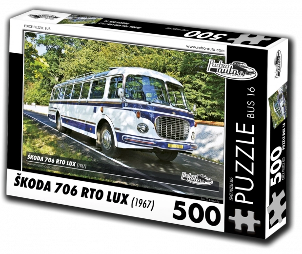 Puzzle RETRO-CARS Škoda 706 RTO LUX bus 500 pieces