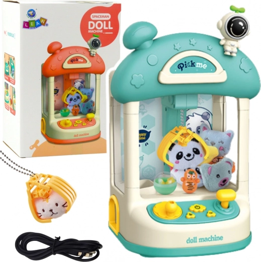 Smart kids’ claw machine game – blue plush and ball catcher