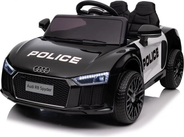 Children's Police AUDI R8 Battery Ride-On Car with Remote Control, EVA Wheels, Smooth Start, MP3 and LED