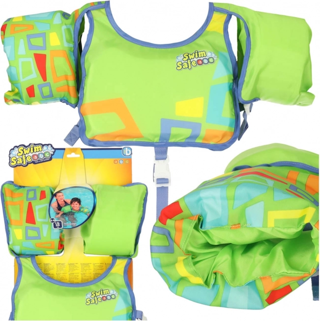 Veste de natation pour enfants Bestway pour âge 3-6 ans, 19-30 kg, vert