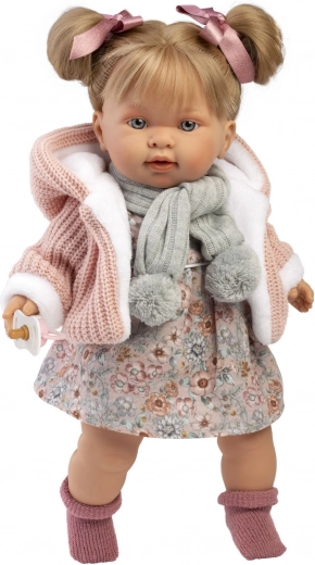 Llorens Alexandra realistic doll with sounds and soft cloth body 42 cm