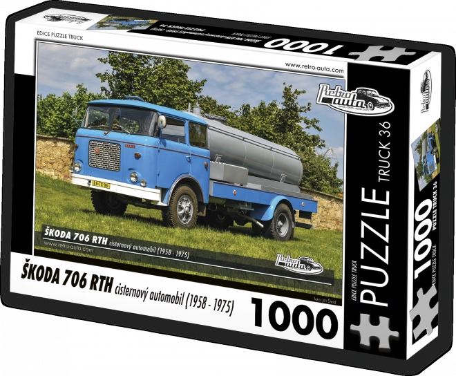 Puzzle Retro-Cars Škoda 706 RTH Tanker Truck – 1000 Pieces