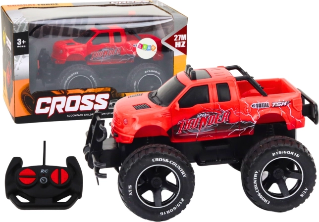 Rádiom riadené terénne auto RC 1:18 červené