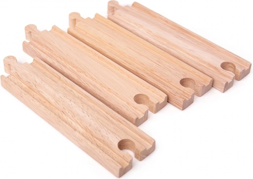 Binari diritti lunghi BIGJIGS RAIL 21 cm – 4 pz