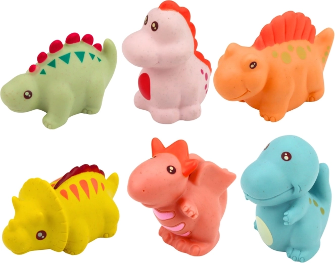 Set of 6 cute dinosaurs