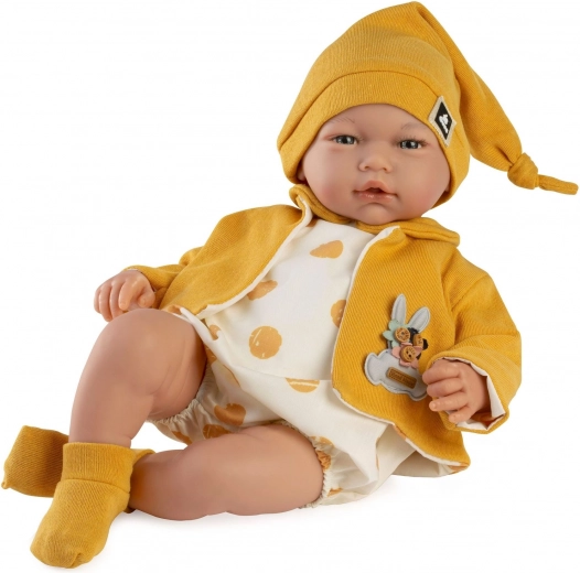 Realistična dojenčkova punčka Marta z zvoki in mehkim tekstilnim telesom - 46 cm