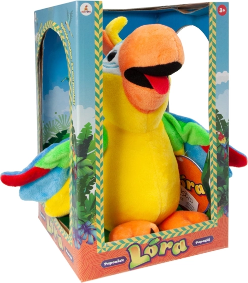 Talende plysbamse-papegøje Lóra