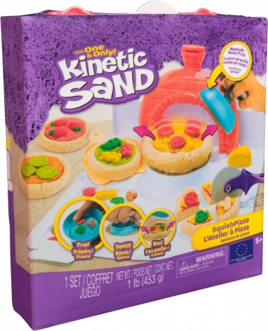Kinetic Sand pizza-set SquishPizza – creatieve set met oven en tools