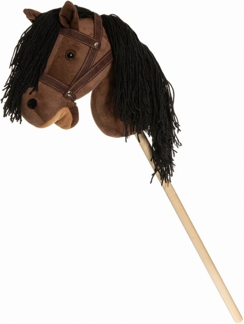 Stick Horse Hobby Horse Brown with Reins 80cm