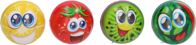 Ball with fruit motif 10 cm