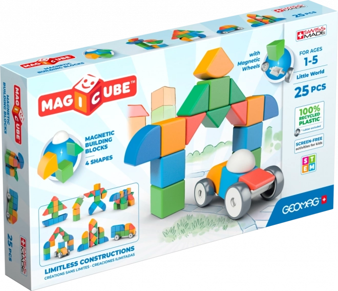 Geomag Magicube Shapes – magnetic building set, 25 pieces