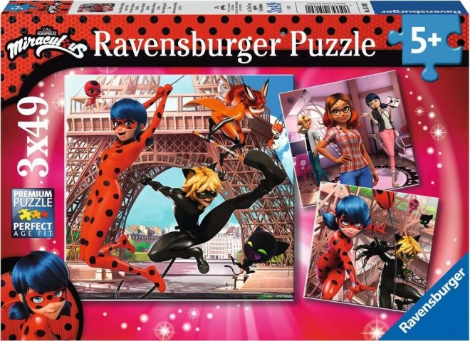 Children's Puzzles RAVENSBURGER MIRACULOUS 3×49 pieces
