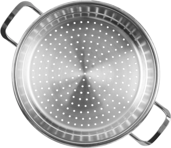 Geperforeerde bodem voor gelijkmatige stoom